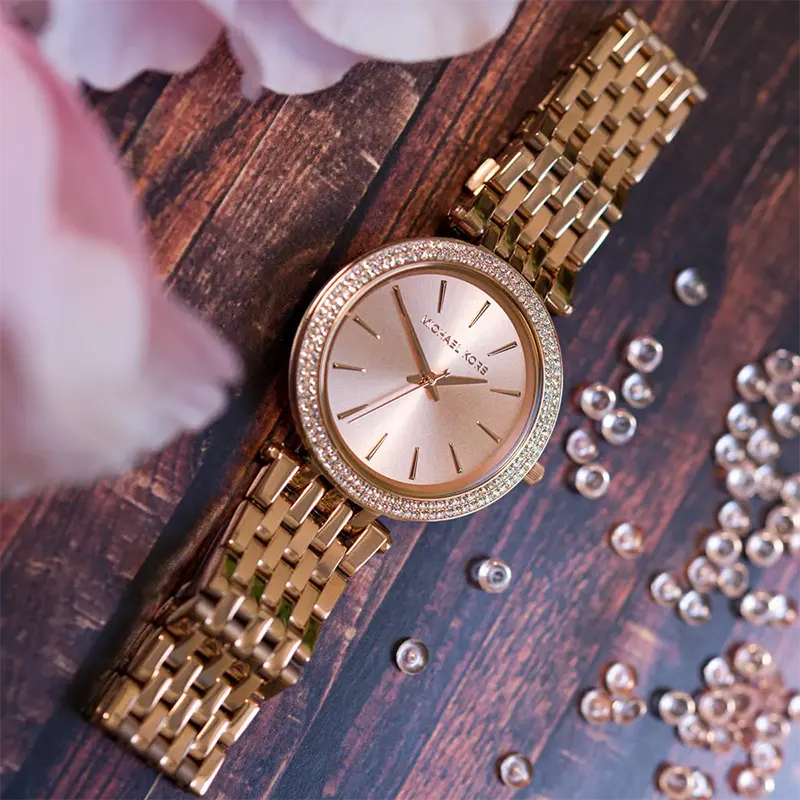 Michael Kors Darci Rose Gold-tone Dial Ladies Watch- MK3192